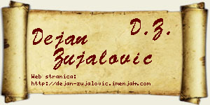 Dejan Zujalović vizit kartica